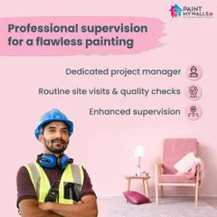 I ensure professional supervision for a flawless painting job. This includes a dedicated project manager, routine site visits, quality checks, and enhanced supervision from start to finish.
