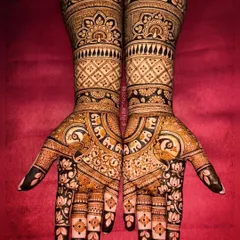This stunning ring ceremony design is filled with beloved traditional symbols. I combined floral patterns with peacock and elephant motifs to create a rich, celebratory look perfect for an engagement.