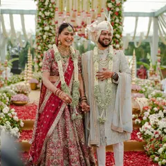 This is the moment it all becomes real. The pure, unscripted joy of a couple surrounded by love and a shower of petals under a mandap we designed just for them. These are the memories I live to create.