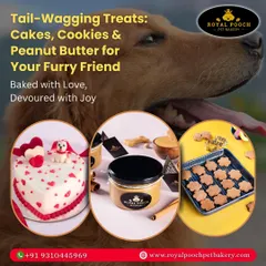 A beautiful heart-shaped cake for a very loved pet. Topped with a custom dog figure, this design is perfect for birthdays or adoption anniversaries.