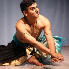 A moment from my performance of "Ras-e-Raskhan" in Pune. This production explores the journey of the poet Raskhan, whose devotion to Krishna transcended cast and creed.