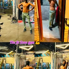 A collage showing different physique poses and progress shots. My journey is ongoing, and I am always pushing myself to be better.