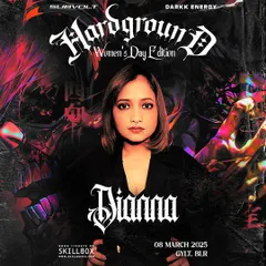 My feature on the "Hardground" Women's Day Edition poster, celebrating female artists in the techno scene.