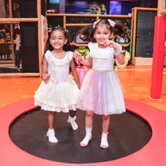 Dressed up and ready to party! Our play area is the perfect backdrop for birthday fun, where kids can jump, slide, and celebrate in their party best. We make sure every birthday is a special occasion.