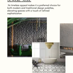 A collage showcasing our bespoke stone work. Its timeless appeal makes it a preferred choice for both modern and traditional design palettes, elevating spaces with refined sophistication.
