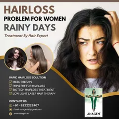 The rainy season can worsen hair loss problems for women. We offer rapid solutions like Mesotherapy, PRP, and Biotech treatments to combat seasonal hair fall and strengthen your hair from the roots.
