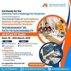 Get ready for the ultimate tech challenge for students. This poster details the Grand Finale of our National Championship, outlining the two-day schedule of competitions, presentations, and winner declarations.