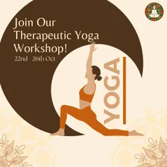 We invite you to join our Therapeutic Yoga Workshop, specifically designed to address chronic back and cervical pain. This poster announces our upcoming session, a great opportunity to begin your journey toward a pain-free life.