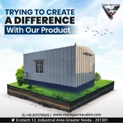 We are trying to create a difference with our product. This image represents our core offering: a strong, reliable, and easily deployable cabin that can be placed anywhere you need it.