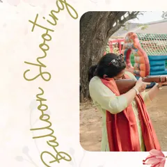 We set up a balloon shooting game to bring a fun carnival vibe to this outdoor Mehendi. It's a great way to get guests of all ages involved and laughing.