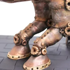 The hooves and lower legs of the Steampunk Horse, featuring intricate bolts and gear details. This level of detail is what makes my sculpted cakes stand out.