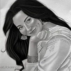 A charcoal portrait of the lovely Hania Amir. I spent over 10 hours on this piece, working to capture her signature smile and the expressive look in her eyes.
