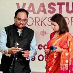 A closer look at the practical session during the Vastu workshop, where we learned about using dowsing rods and other instruments to detect energy imbalances in a space.