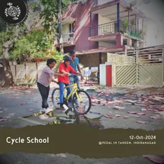 A promotional image for our October 2024 Cycle School. Each session is a chance to gain a new skill in a fun and supportive setting.