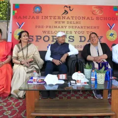 It was an honor to be the Guest of Honour at the Ramjas International School Sports Day. Sharing the stage with esteemed guests, we celebrated the spirit of sportsmanship and competition among young students.