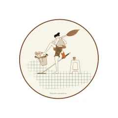 A playful illustration for a coffee brand, showing that even Sunday cleaning is better with a good cup of coffee. This series captures the small, imperfectly perfect moments of daily life.