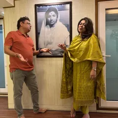 Sharing a joyful, musical moment with composer Shamir Tandon in the studio. Our collaboration is always filled with creativity and mutual respect for the art form.