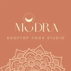 The official logo for Mudra Rooftop Yoga Studio. This represents the calm and balanced energy I aim to cultivate in this space.