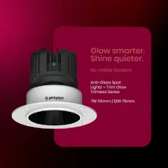 Glow smarter, shine quieter. This is my Anti-Glare Spot Lights from the Trim Glow Trimless Series. With no visible borders, it blends seamlessly into your ceiling for a clean, minimalist look.