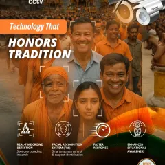 My technology honors tradition by ensuring safety during large-scale events like the Rath Yatra. I use real-time crowd detection and a Facial Recognition System (FRS) for smarter access control and enhanced situational awareness, protecting millions of devotees.