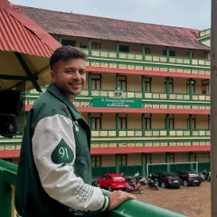 A happy moment after the successful annual day event at my school. This place always reminds me of my own journey and the motto, 'Born for Greater Things'.