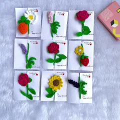 I loved packing each of these bookmarks on its own "Handmade with Love" card. This picture shows a variety of the designs I made for a custom order.