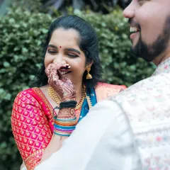That shy laugh, the sparkle in her eye. We're always ready to catch these fleeting, genuine emotions that make your wedding story unique.