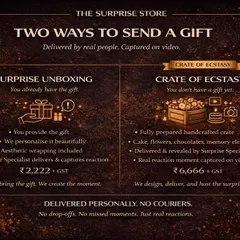 Here are the two main ways I make magic happen. Whether you have a gift already or need me to create one from scratch, I turn the delivery into an unforgettable emotional experience.