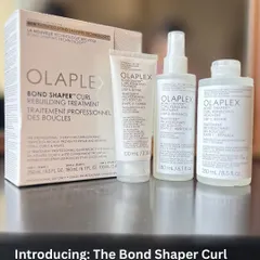 Introducing the Olaplex Bond Shaper Curl Rebuilding treatment. This professional system is designed to restore and revive your curls from the inside out.