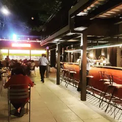 A glimpse of the lively atmosphere at the BLR Brewing Co. bar. This is where guests gather for our house craft beers and a wide selection of spirits.