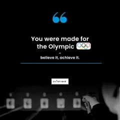 You were made for the Olympic dream. Believe it in your heart, and you will achieve it on the range.