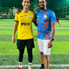 Head Coach Jayavandan with Md Saad Ibrahim. After three years of commitment at BPSS, Saad's selection for the U-20 National Championship is a moment of immense pride for our academy.