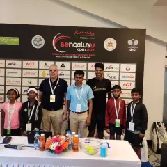 A proud moment as our top-ranked junior players, Sanjay Girish and Ishaan Badagi, act as chief guests for the main draw ceremony of the Bengaluru Open. We facilitate opportunities for our athletes to engage with the professional circuit.