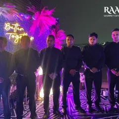 Meet the dream team! My professional and well-trained staff are the backbone of my service. They work diligently behind the scenes to ensure your event runs smoothly and every guest is well taken care of.