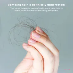 Did you know that one of the most common reasons for hair fall is dead hair blocking the roots? Regular, proper combing is an underrated but crucial step for healthy hair.