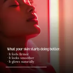 With our Red Light Therapy, your skin starts performing better. Clients notice that their skin feels firmer, looks smoother, and develops a natural, healthy glow without any invasive procedures.
