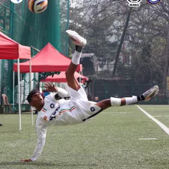 A moment of pure athletic brilliance. This bicycle kick captures the skill and confidence we aim to inspire in all our players.
