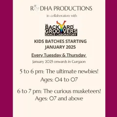 We are thrilled to collaborate with Radha Productions to offer Kathak for kids. We use modern, child-friendly techniques to teach this timeless art of storytelling through dance.