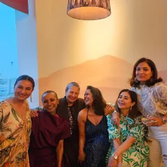 A beautiful moment from the 'Untamed' book launch, with a group of talented women including the legendary Shabana Azmi.