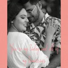 A grainy, vintage-style black and white photo with a romantic quote. This edit gives the image a timeless, nostalgic feel, as if it were a cherished memory from long ago.