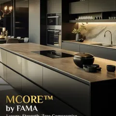 M-Core™ by FAMA is my promise of luxury and strength with zero compromise. This kitchen island, built with our signature material, showcases a seamless and robust surface that is perfect for both meal prep and entertaining.
