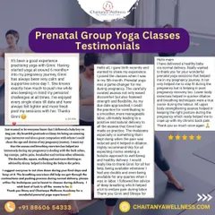 Read testimonials from mothers who have been through our prenatal yoga classes. They share how the practice helped them with backaches, leg cramps, and prepared them for a smoother, more manageable labor and delivery.