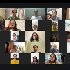 A screenshot from one of our online teacher meetings. I am so proud of my passionate and dedicated team of instructors who bring our art programs to life with their energy and expertise.