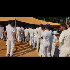 A long queue of promising cricketers waiting for their turn at the selection trials. The competition is tough, and it's my job to identify the best talent.