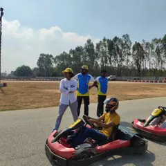 Hands on instruction is key to building confidence. Our coaches are always on track with beginners, providing real time feedback and guidance as they get comfortable in the 4-stroke karts.