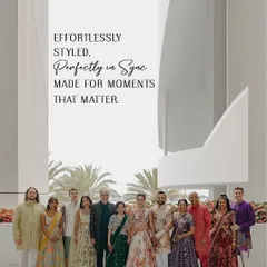 Effortlessly styled, perfectly in sync. This group shot showcases how we balance individual personalities with a cohesive color story, creating looks made for moments that matter.