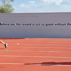 "Believe me, the reward is not so great without the struggle." Our players live by this motto during their morning track sessions, building the physical and mental fortitude to win.