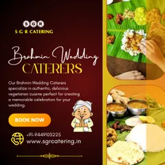 An authentic Brahmin wedding feast in progress, served on a banana leaf. This image highlights our expertise in creating a memorable celebration with delicious, traditional vegetarian cuisine.