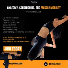 Your body is your home. Make it strong, mobile, and pain-free. This poster for my Anatomy, Conditioning, and Muscle Mobility intensive is for anyone who wants to move smarter, not harder, by understanding their body from the inside out.
