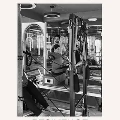 Celebrating the resilience of mothers in our studio. This image captures a mom-to-be working out with careful guidance, showing that fitness is a journey for every stage of life.